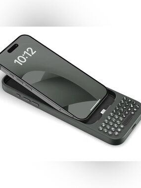 Clicks Keyboard Case for iPhone 16 Plus Fast Accurate Typing Onyx